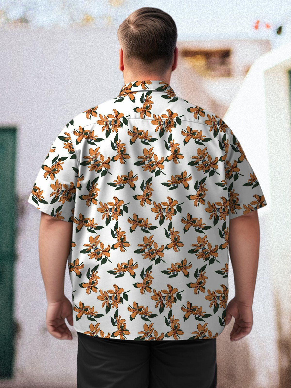 Hawaii Big & Tall Floral Shirt Fresh and Casual Shirt