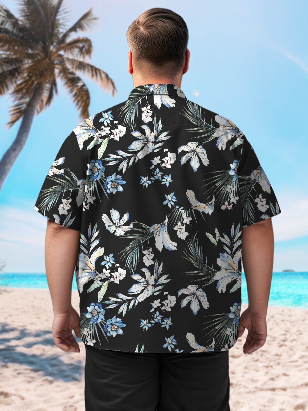 Hawaii Big & Tall Flower Shirt Elegant Shirt