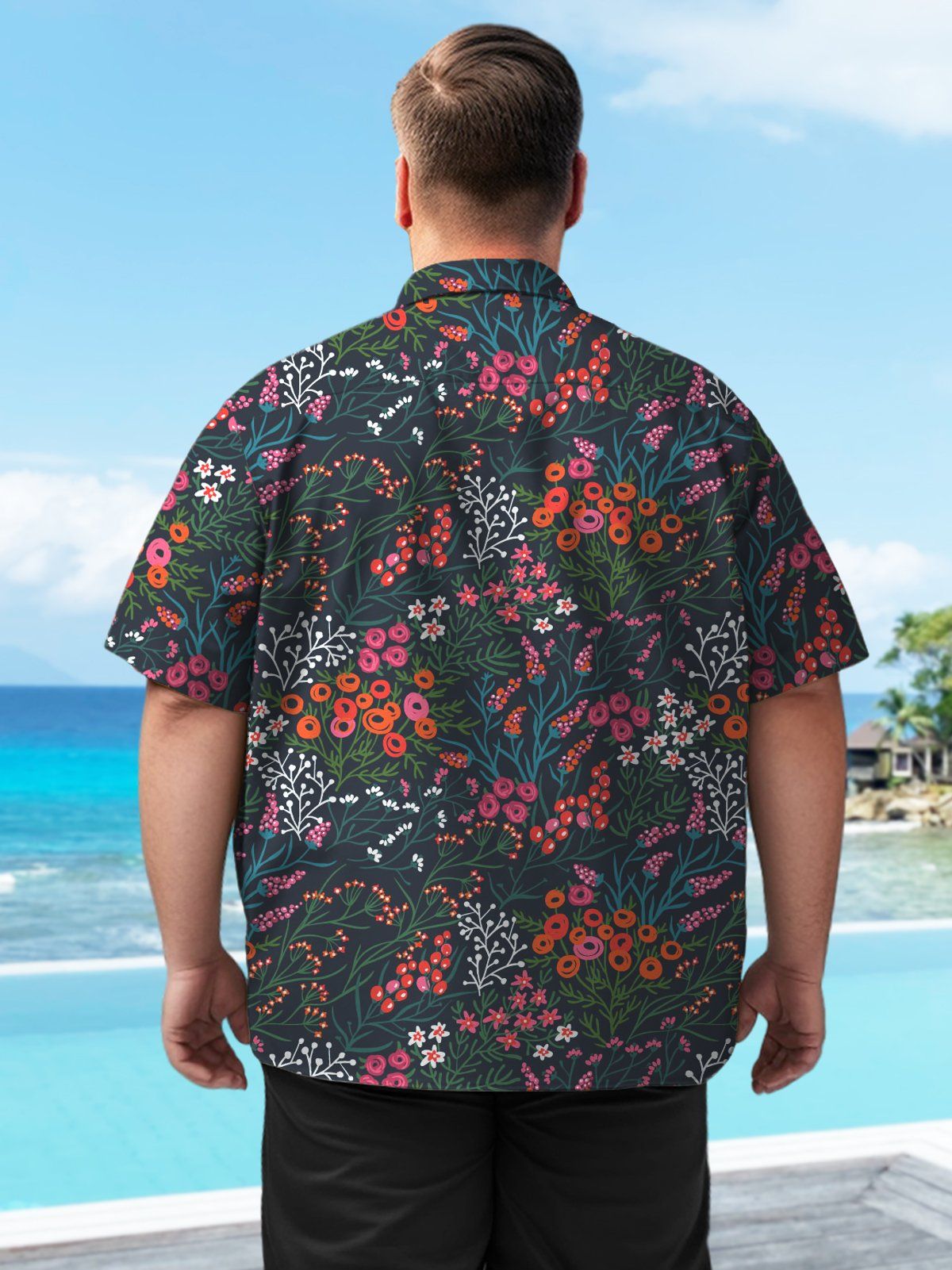 Hawaii Big & Tall Plant Shirt Elegant Fashion Shirt