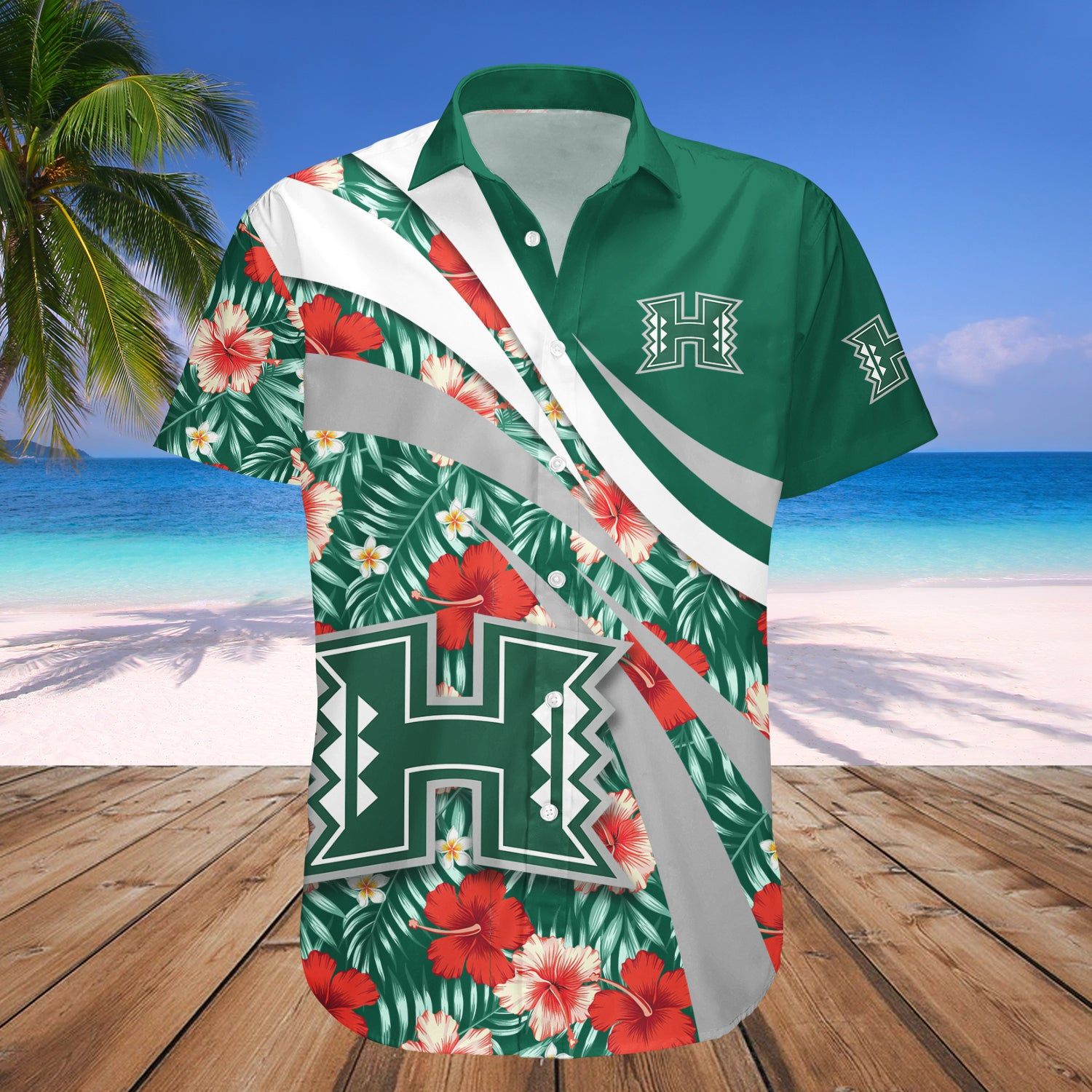Hawaii Rainbow Warriors Hawaii Shirt Hibiscus Sport Style – NCAA