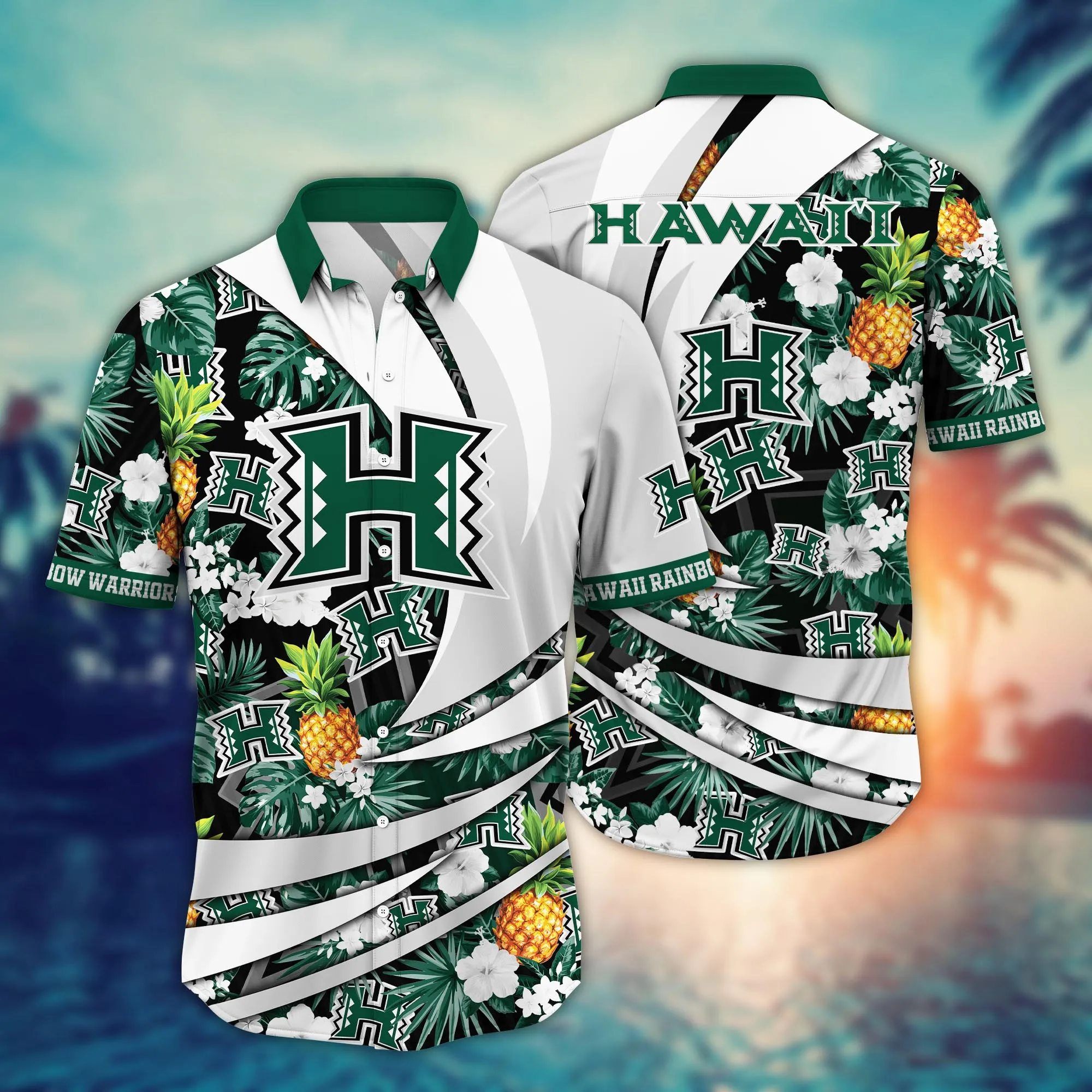 Hawaii Rainbow Warriors NCAA Hawaiian Shirt Blooming Flowers Aloha Shirt