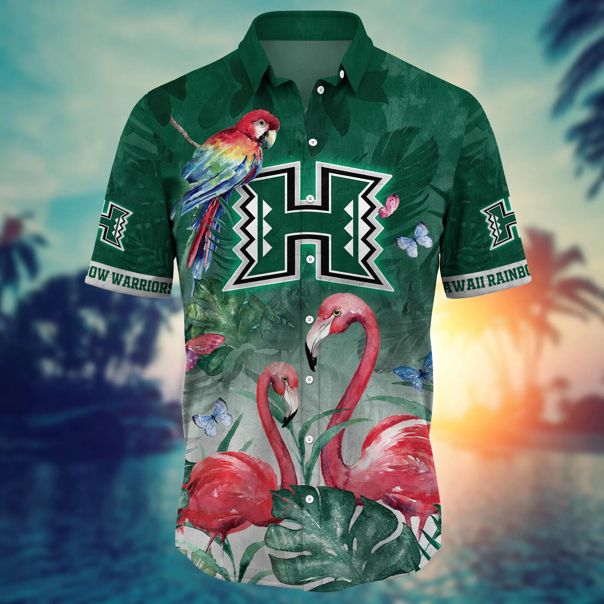 Hawaii Rainbow Warriors NCAA Hawaiian Shirt Break Aloha Shirt