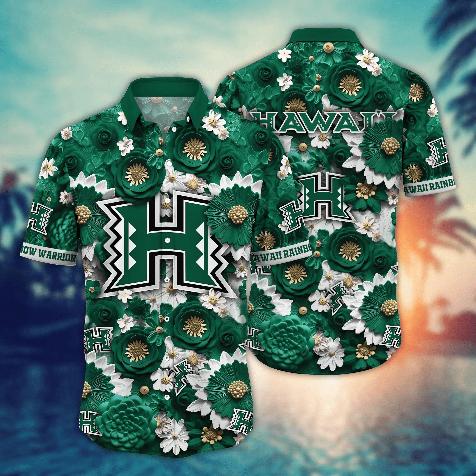Hawaii Rainbow Warriors NCAA Hawaiian Shirt Trending For This Summer Customize Shirt Any Team