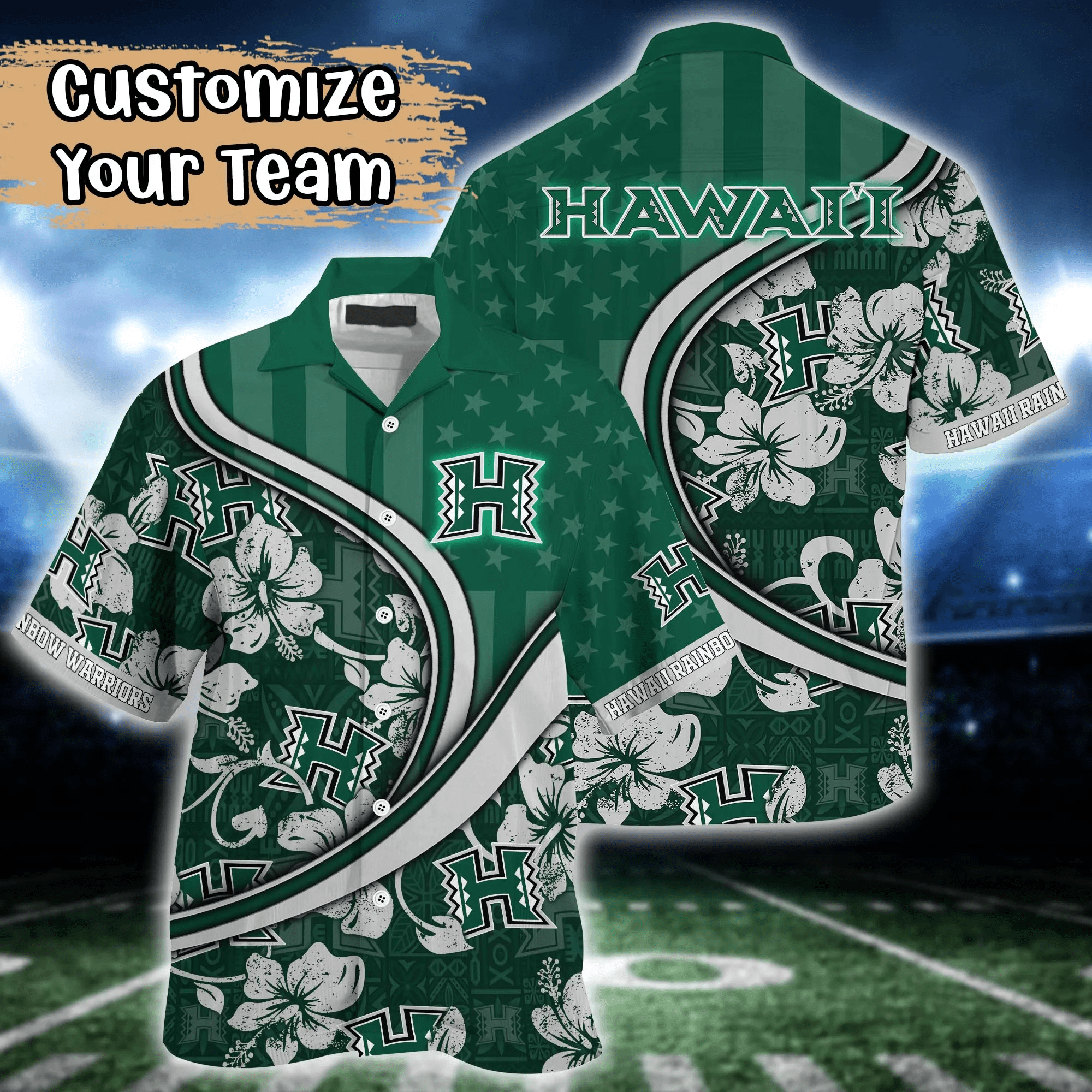 Hawaii Rainbow Warriors NCAA Us Flag Hawaiian Shirt Custom Summer Aloha Shirt Hawaii Rainbow Warriors NCAA Us Flag Hawaiian Shirt Custom Summer Aloha Shirt