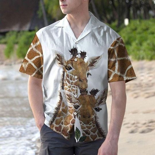 Hawaii Shirt ? Giraffe Family Hawaii Shirt, Cute Giraffe Gift Shirt