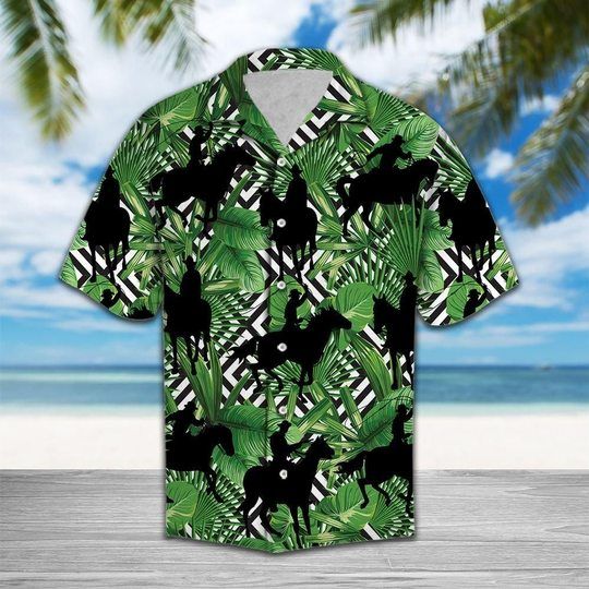 Hawaii Shirt ? Summer Exotic Jungle Tropical Cowboy Hawaii Shirt