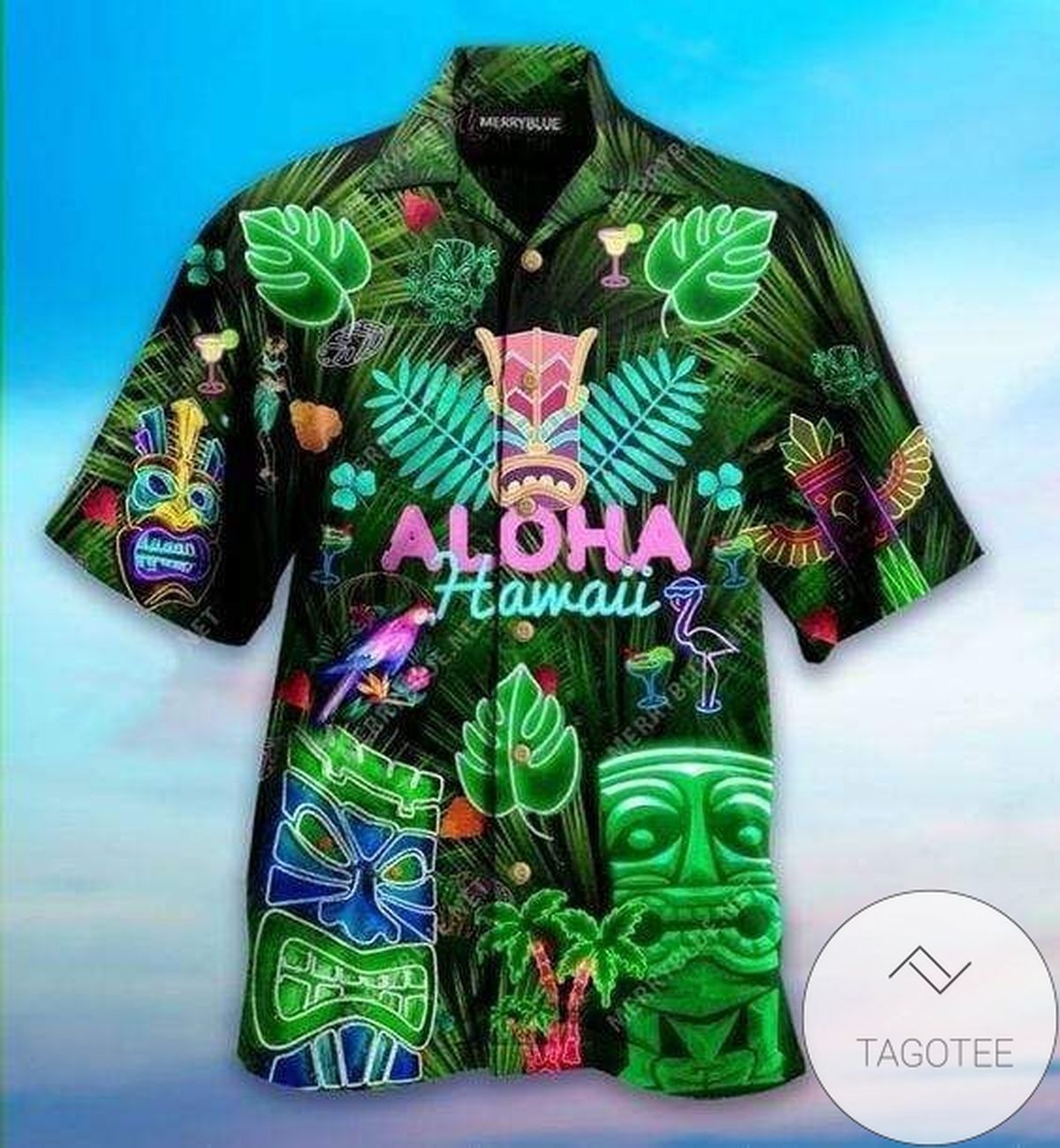 Hawaii Tiki Design Elegance Hawaiian Shirt Unique Tropical Collection