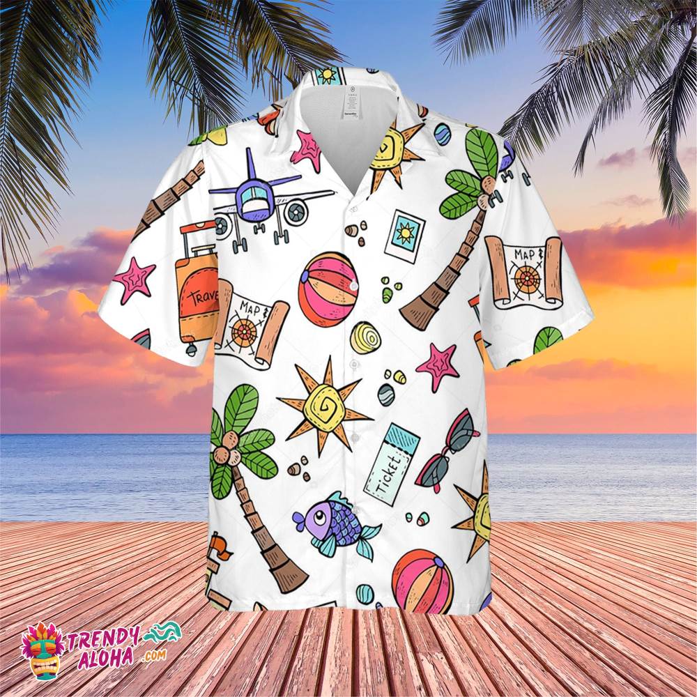 Hawaii Travel Trending Hawaiian Shirt, Summer Vacation Hawaiian Shirt
