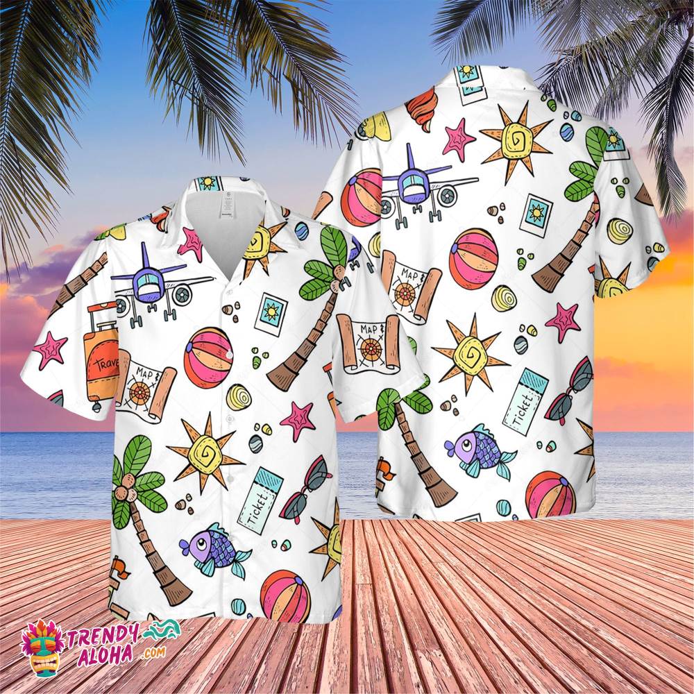 Hawaii Travel Trending Hawaiian Shirt, Summer Vacation Hawaiian Shirt