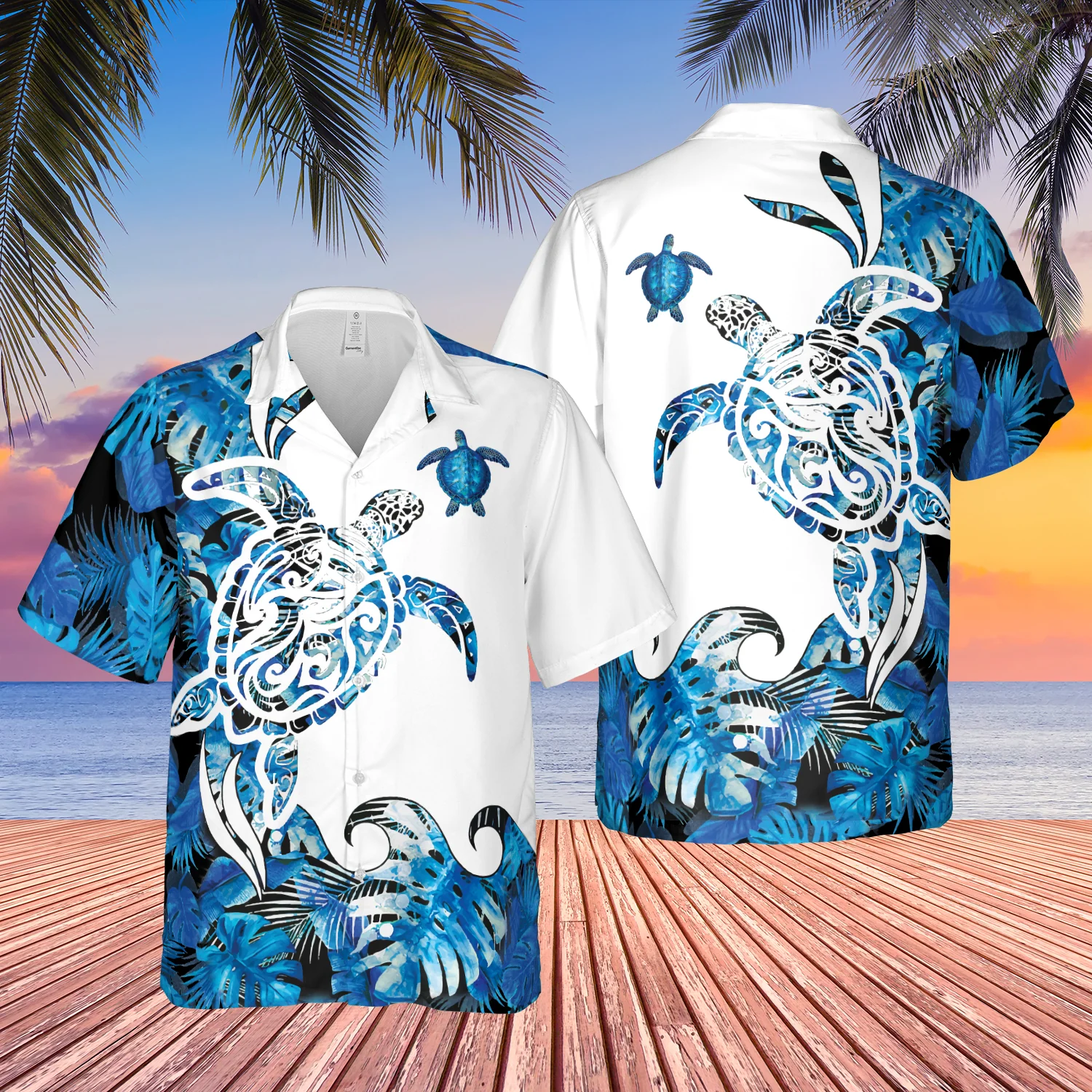 Hawaii Turtle Tropical Hawaiian Shirt