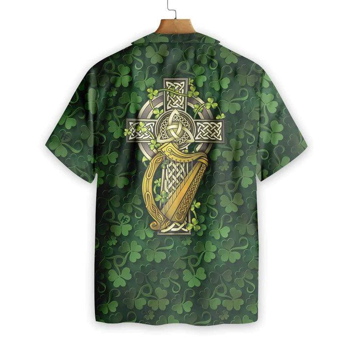 Hawaiian Aloha Shirt, St Patrick’s Day Shirt, Shamrock Shirt, Irish Day Hawaiian Shirt
