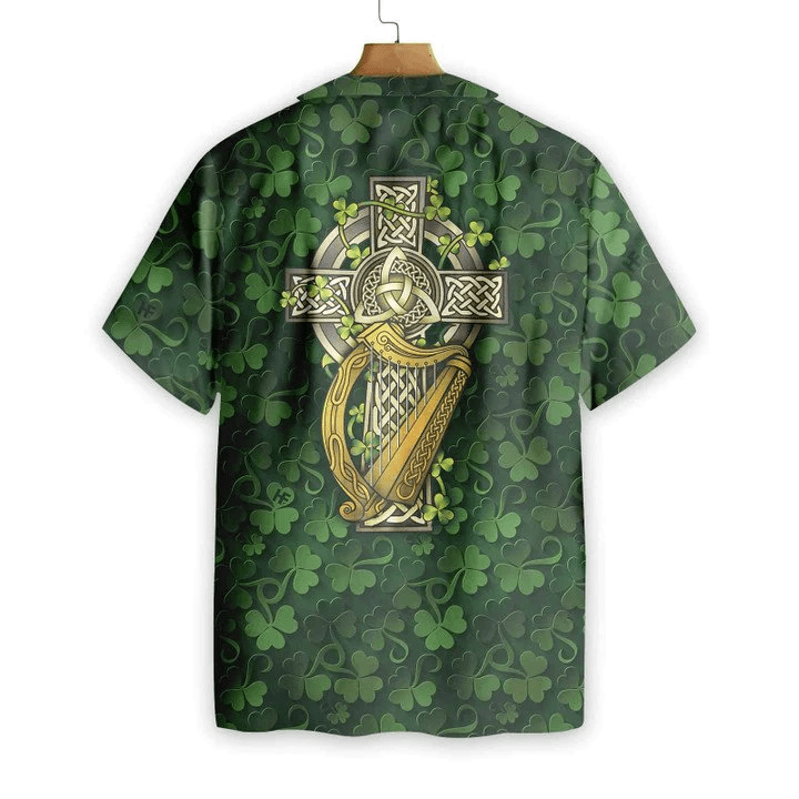 Hawaiian Aloha Shirt, St Patrick’s Day Shirt, Shamrock Shirt, Irish Day Trendy Hawaiian Shirt