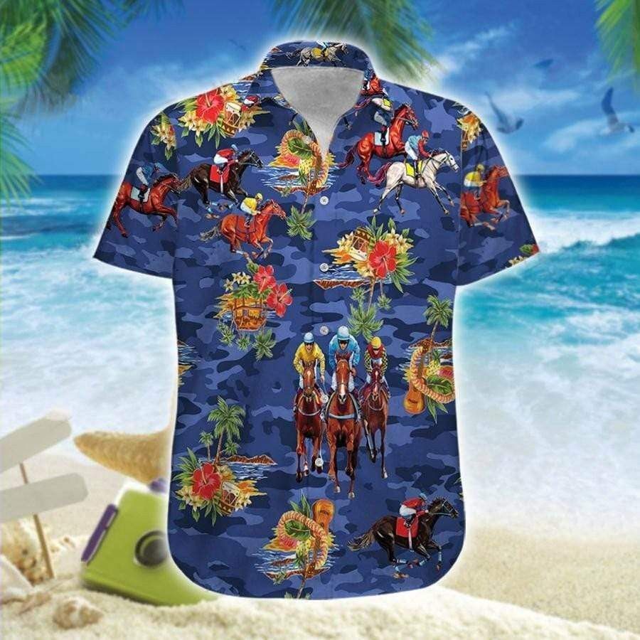 Hawaiian Aloha Shirts Horse Racing Hawaii Flowers, Horse Trendy Hawaiian Shirt For Summer Gifts Hawaiian Aloha Shirts Horse Racing Hawaii Flowers, Horse Trendy Hawaiian Shirt For Summer Gifts