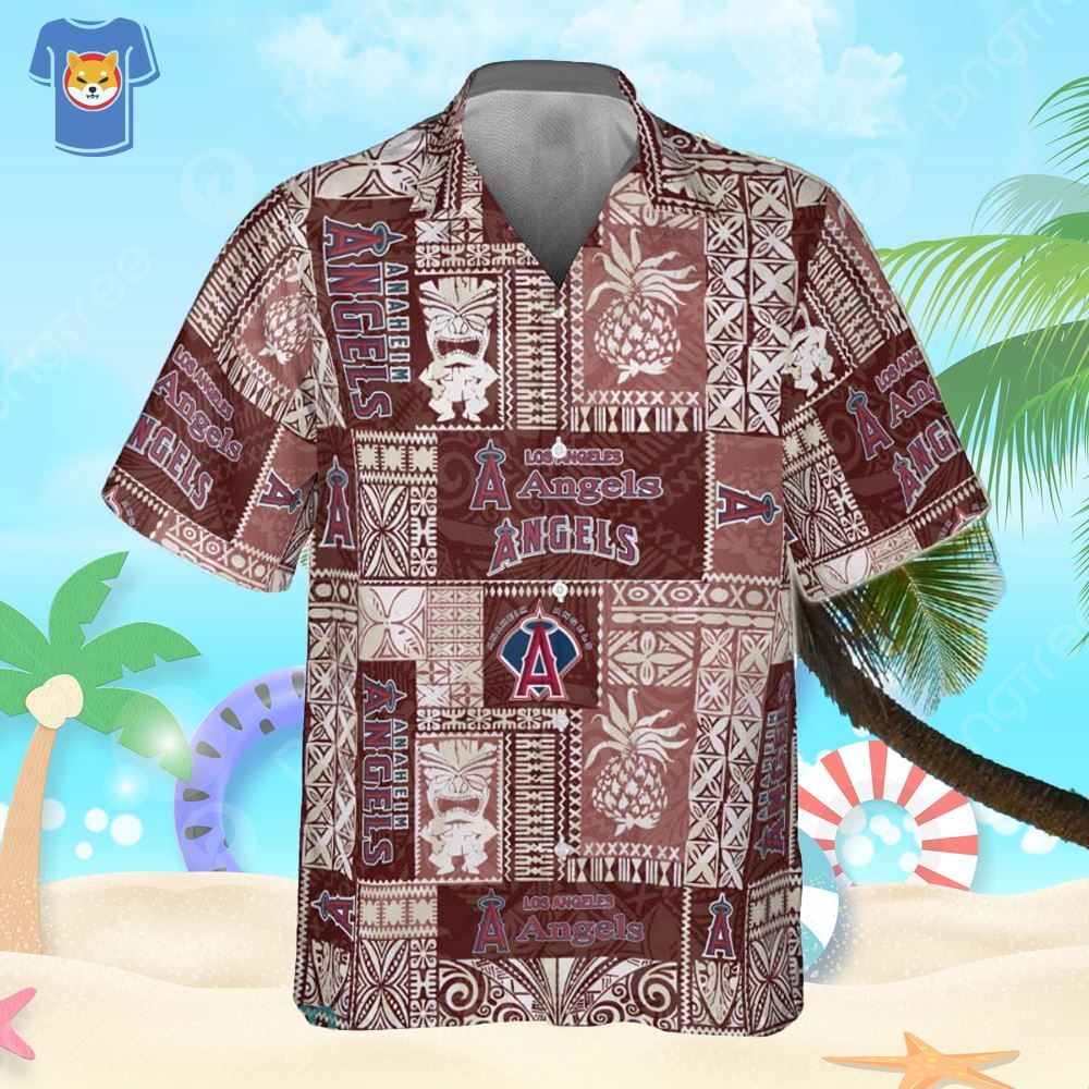 Hawaiian Beach Shirt Celebrating Los Angeles Angels Baseball