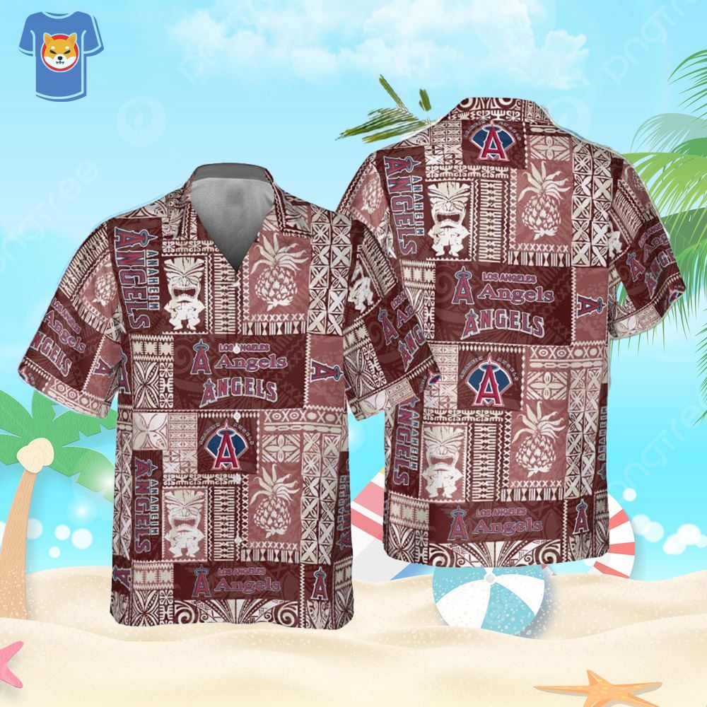 Hawaiian Beach Shirt Celebrating Los Angeles Angels Baseball Hawaiian Beach Shirt Celebrating Los Angeles Angels Baseball