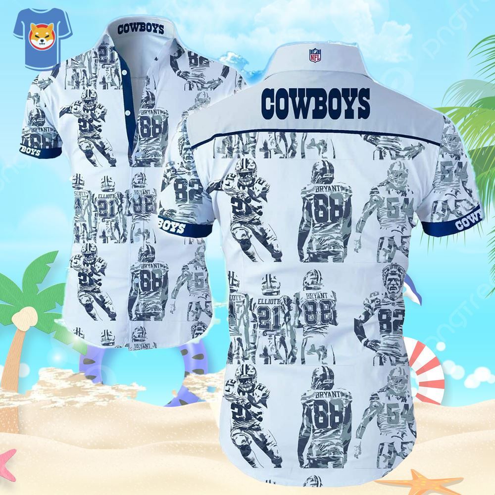 Hawaiian Beach Shirt for Friends Dallas Cowboys Edition