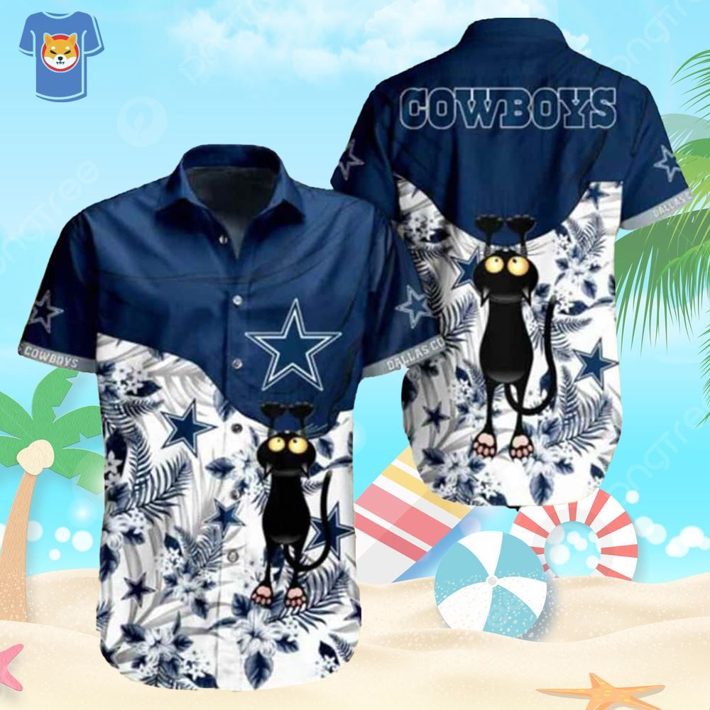 Hawaiian Dallas Cowboys Shirt for Beach Sport Enthusiasts