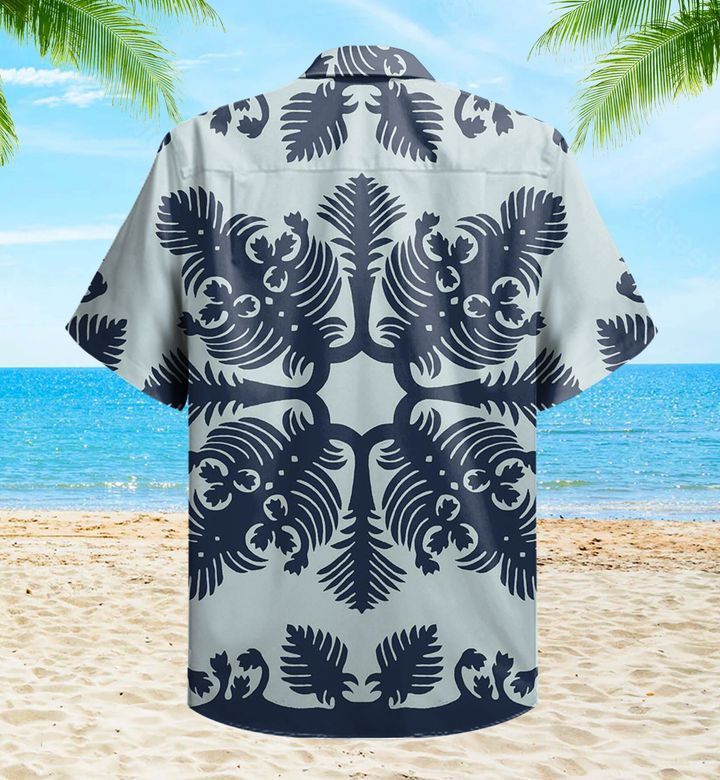 Hawaiian Flower Blue Trendy Hawaiian Shirt 3D, Coral Trendy Hawaiian Shirt For Summer Gifts