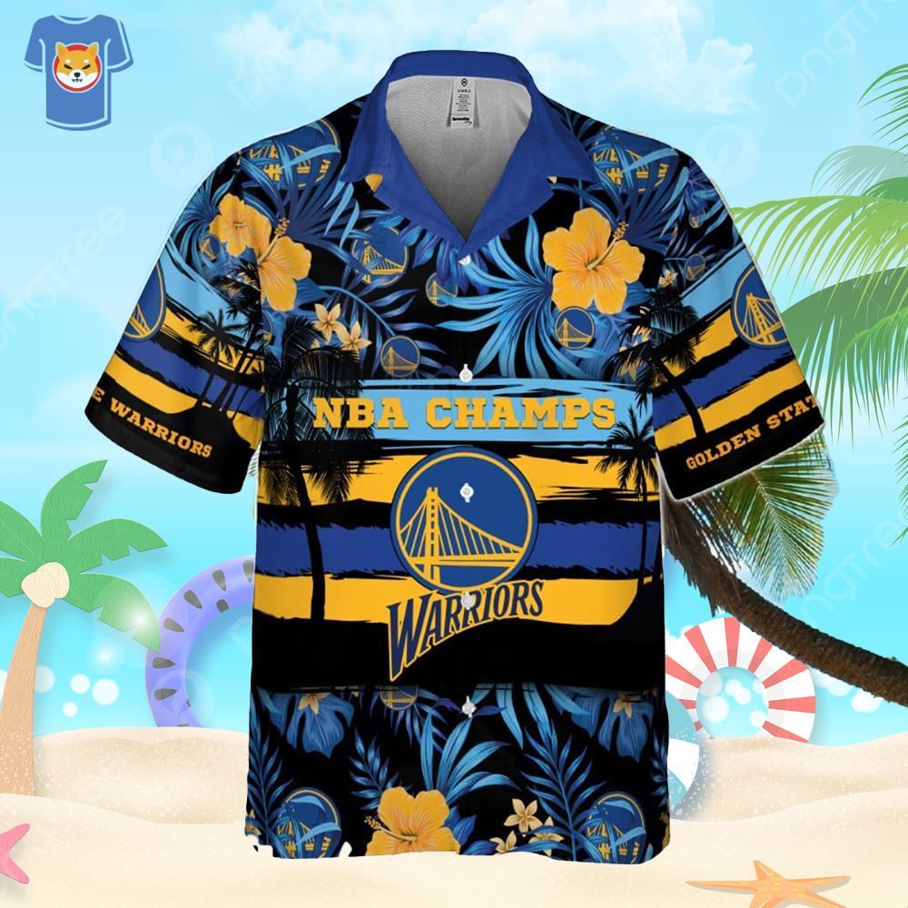 Hawaiian Golden State Warriors Basketball Association Shirt