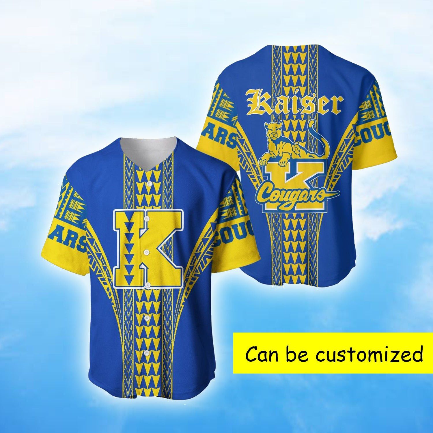 Hawaiian Kaiser Polynesian Baseball Tee Jersey Shirt Printed 3D