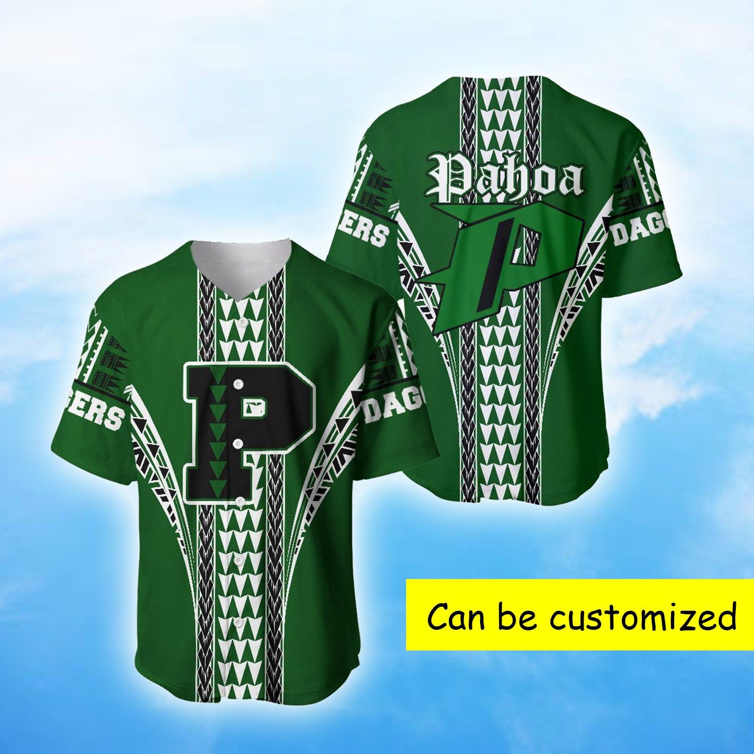 Hawaiian Pahoa Polynesian Baseball Tee Jersey Shirts 3D