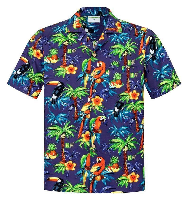 Hawaiian Parrots Multicolor Unique Design Trendy Hawaiian Shirt