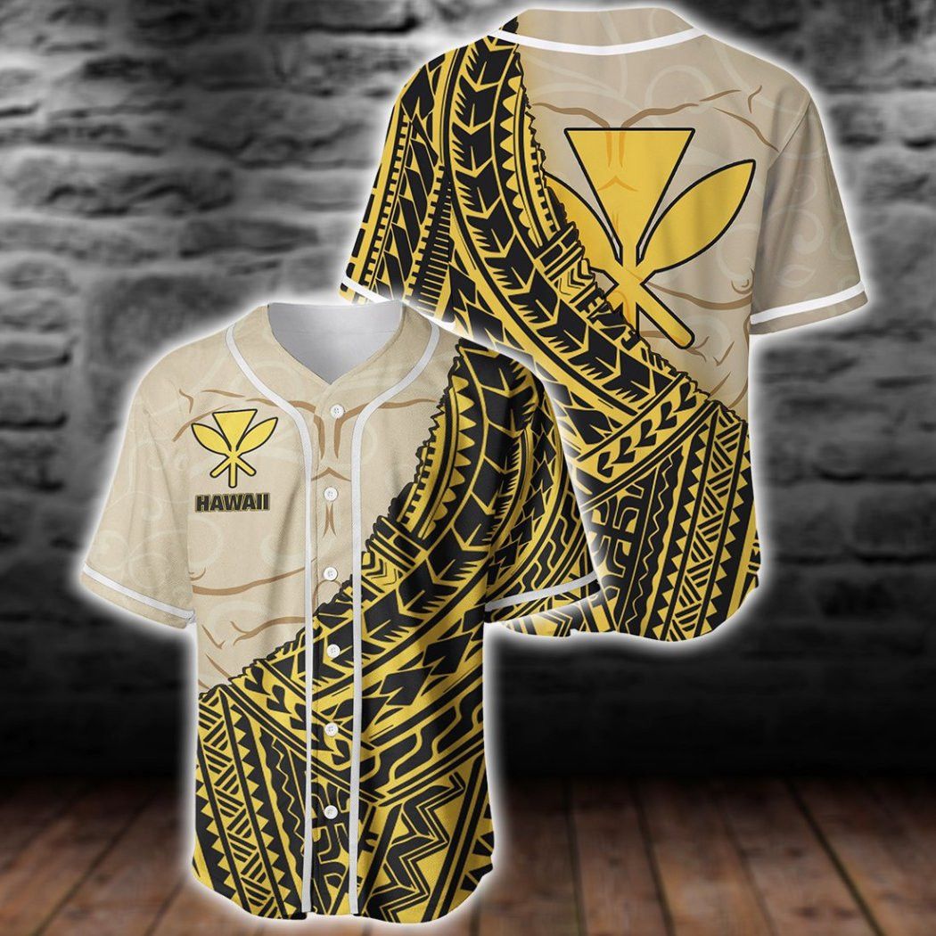 Hawaiian Polynesian Wild Style Baseball Tee Jersey Shirt Printed 3D