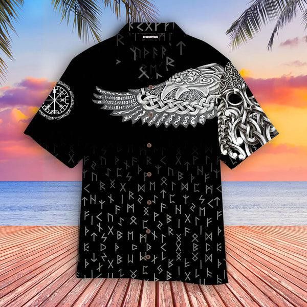 Hawaiian Shirt Elaborating the Viking Tale of Raven