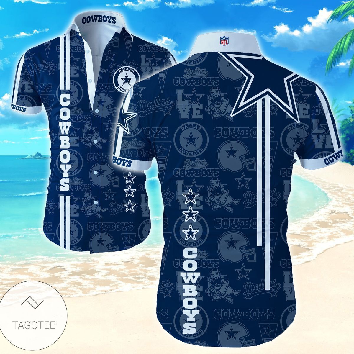 Hawaiian Shirt Featuring Vibrant Styles Dallas Cowboys