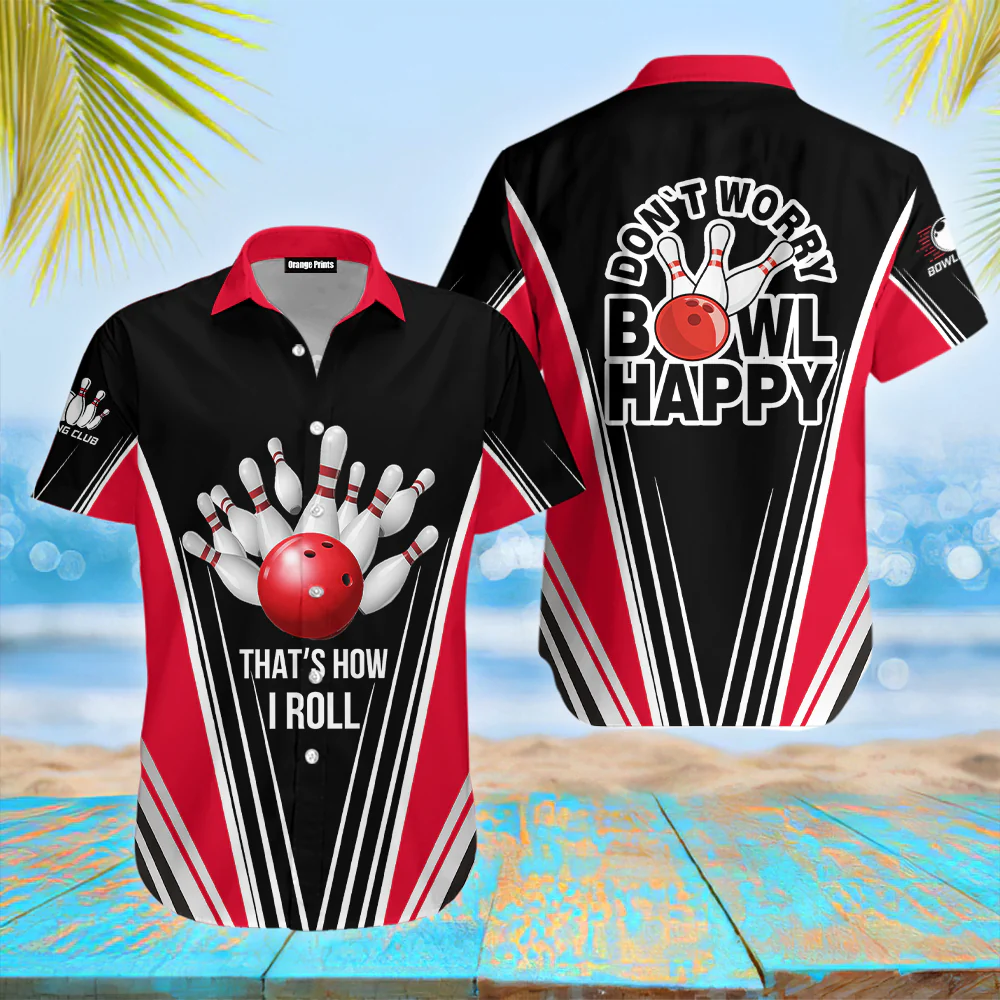 Hawaiian Shirt for Bowling Enthusiasts Joyful Design