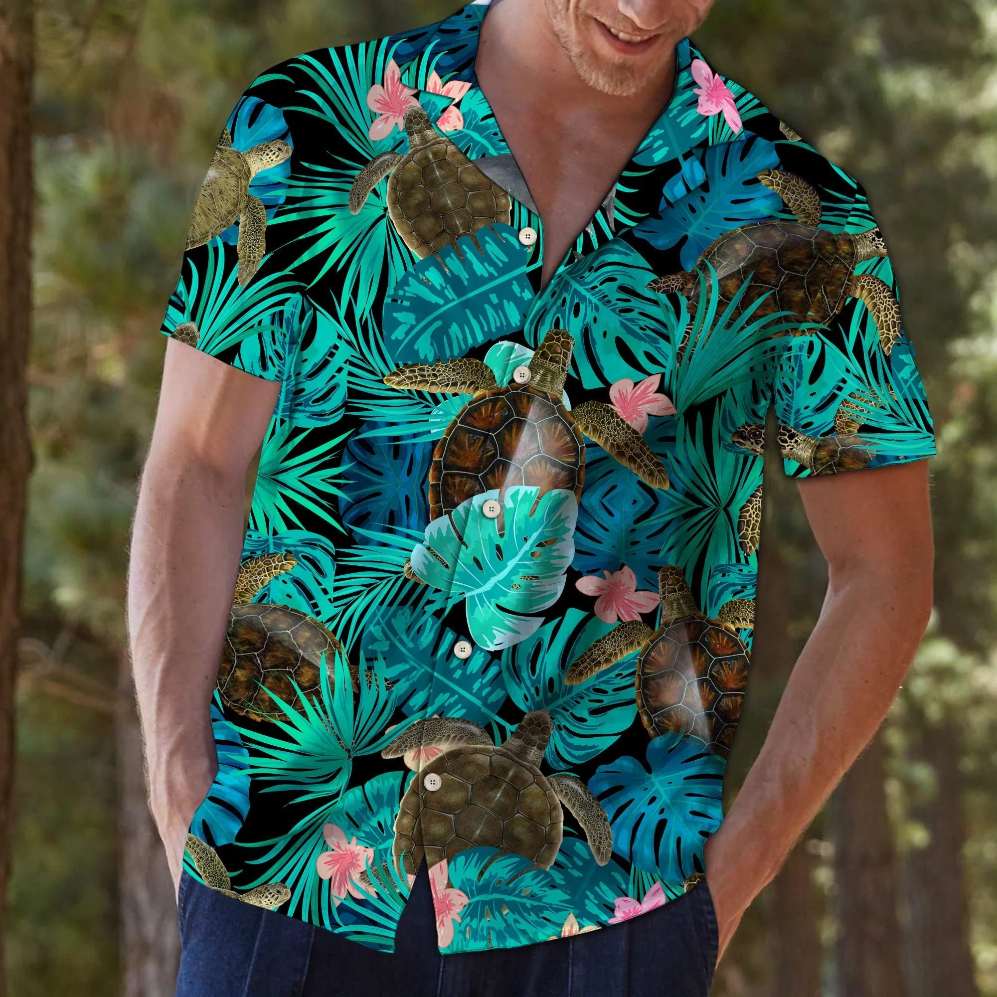 Hawaiian Shirt for True Turtle Tropical Enthusiasts