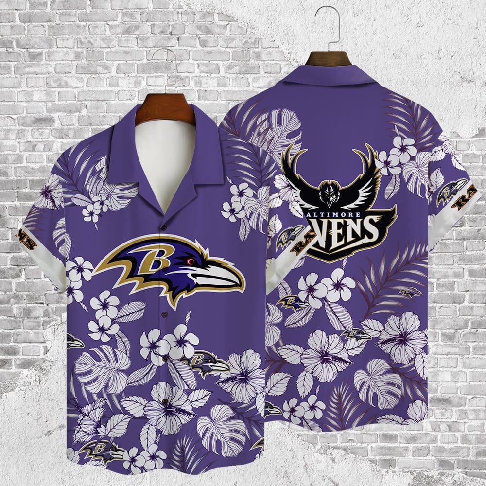 Hawaiian Shirt Premium Design Baltimore Ravens