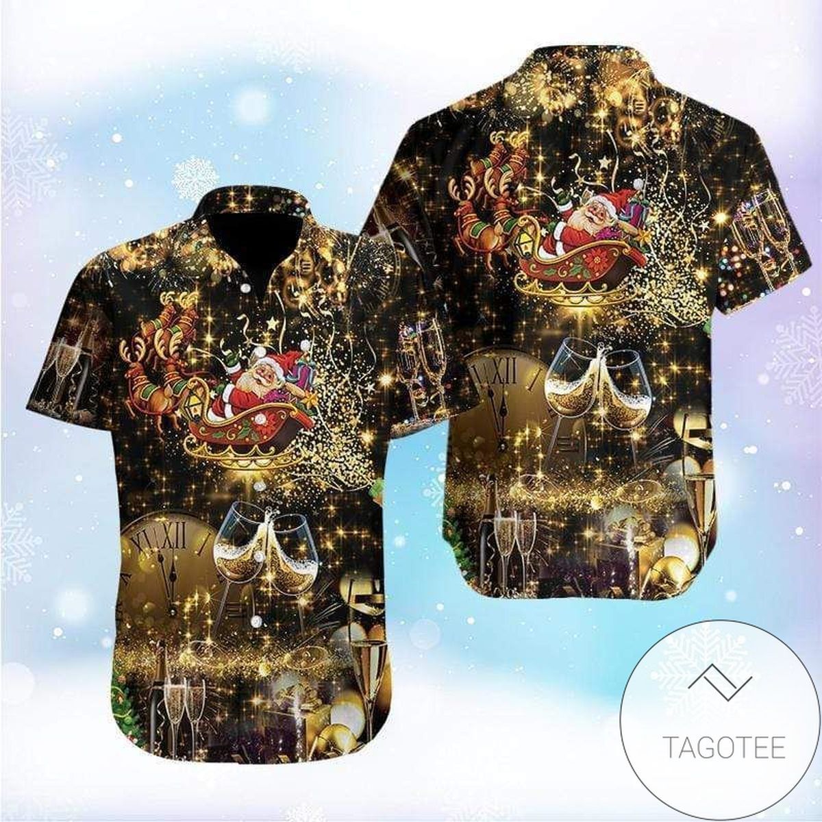 Hawaiian Shirts Santa Claus Its Time To Cheer