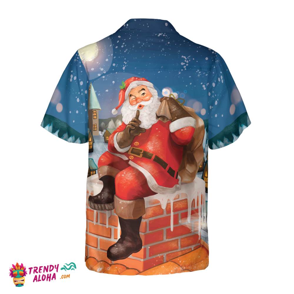 Hawaiian Shirts, Santa With Gift Shirt Short Sleeve, Christmas Shirt Idea Gift For Men And Women