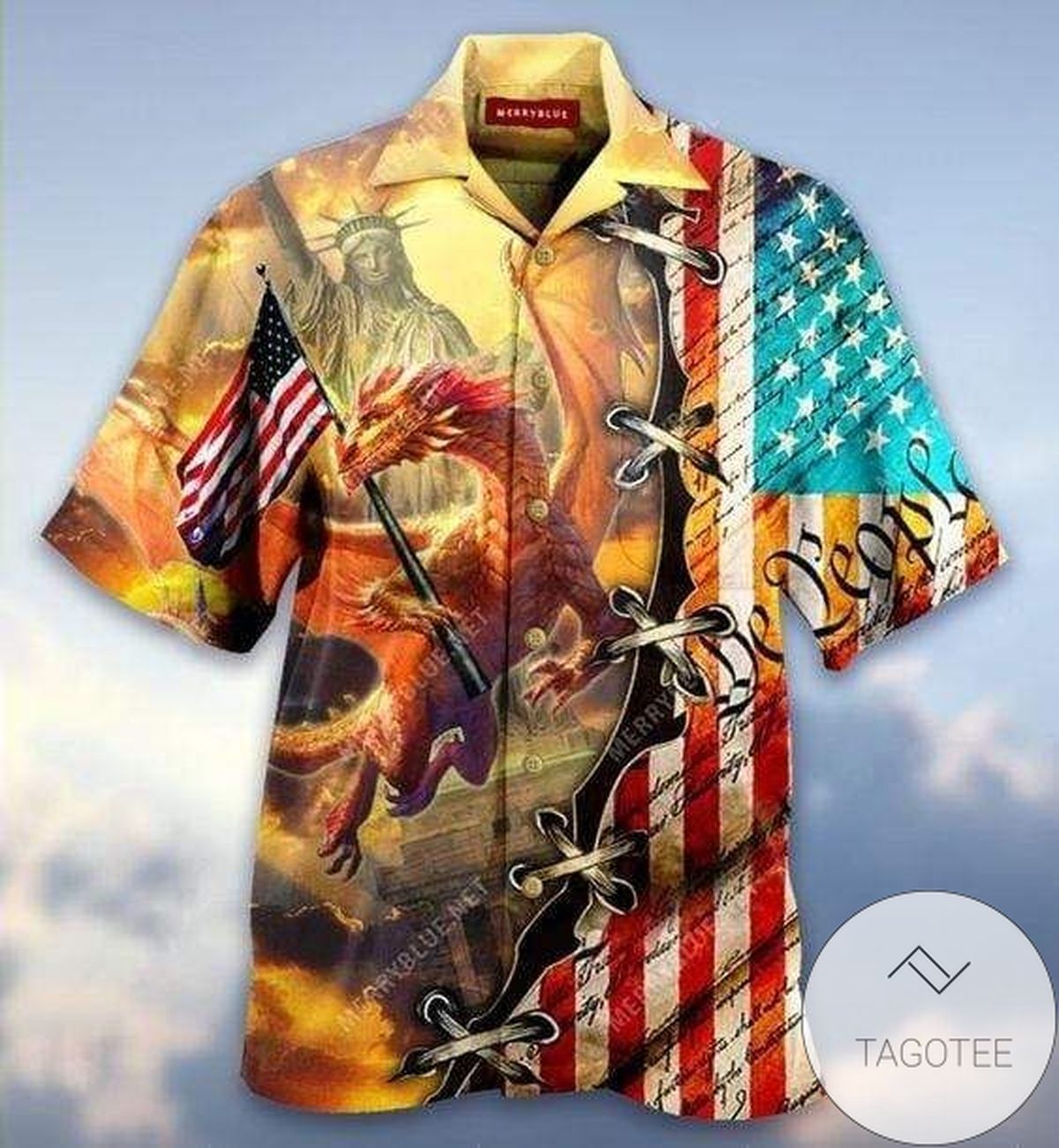 Hawaiian Shirts This Flag Is Guarded By Dragons