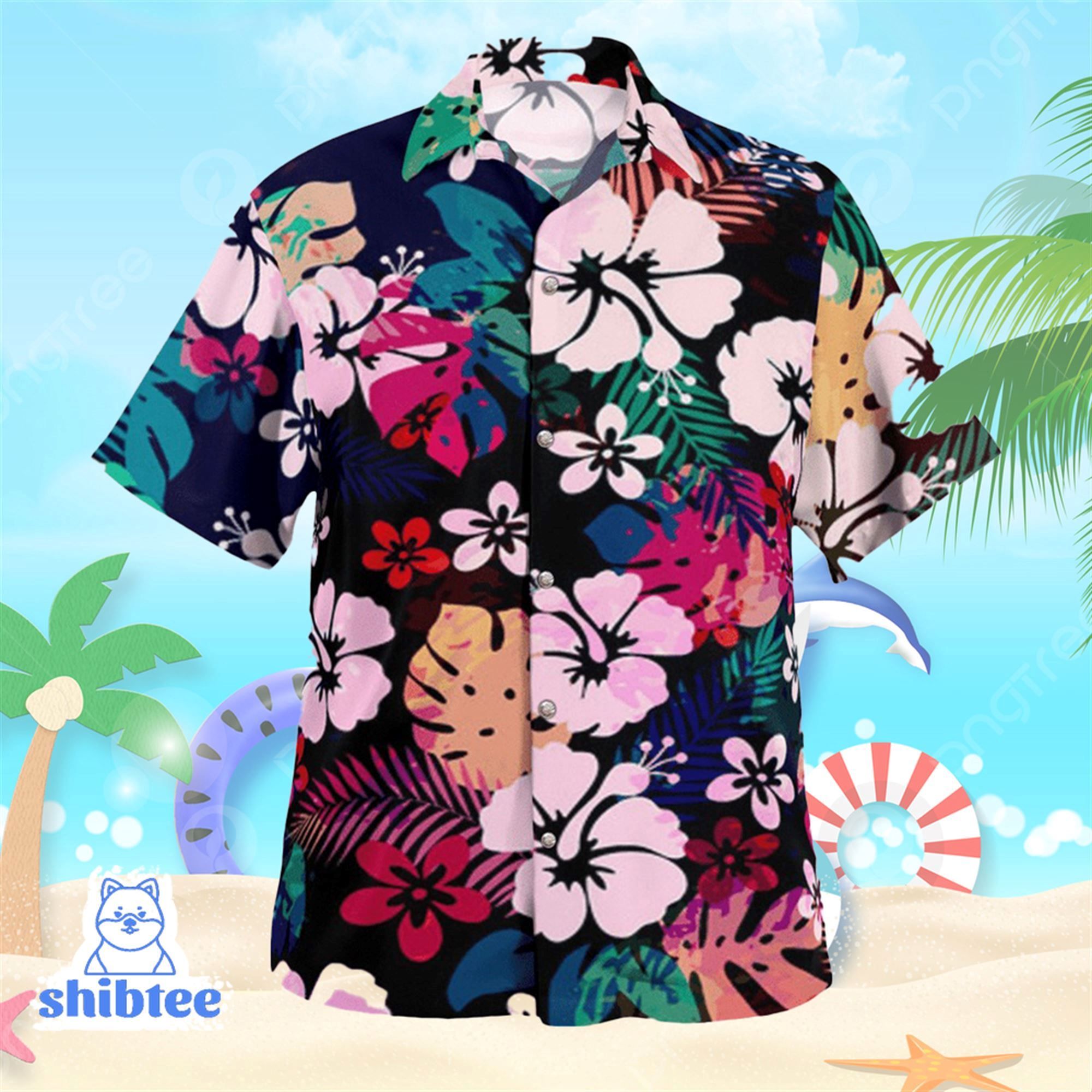 Hawaiian Tropical Floral Seamless Hawaii Shirt