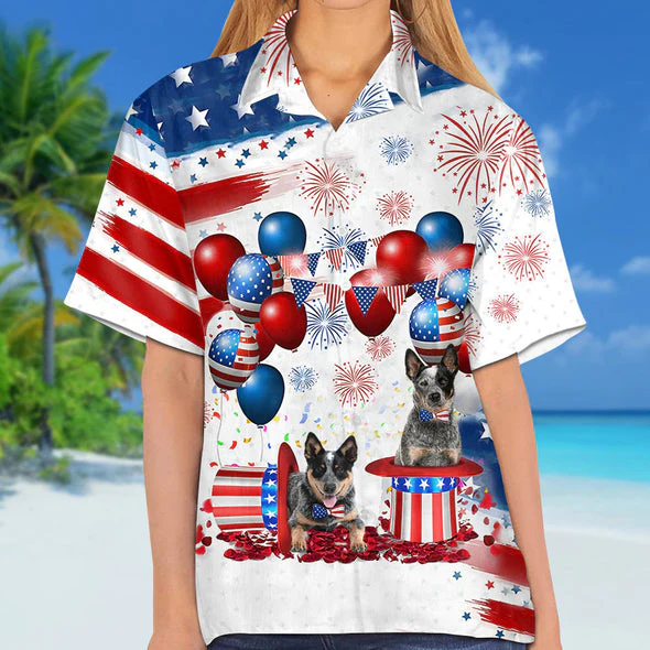 Heeler Independence Day Trendy Hawaiian Shirt For Men And Women, 4Th Of July Trendy Hawaiian Shirt