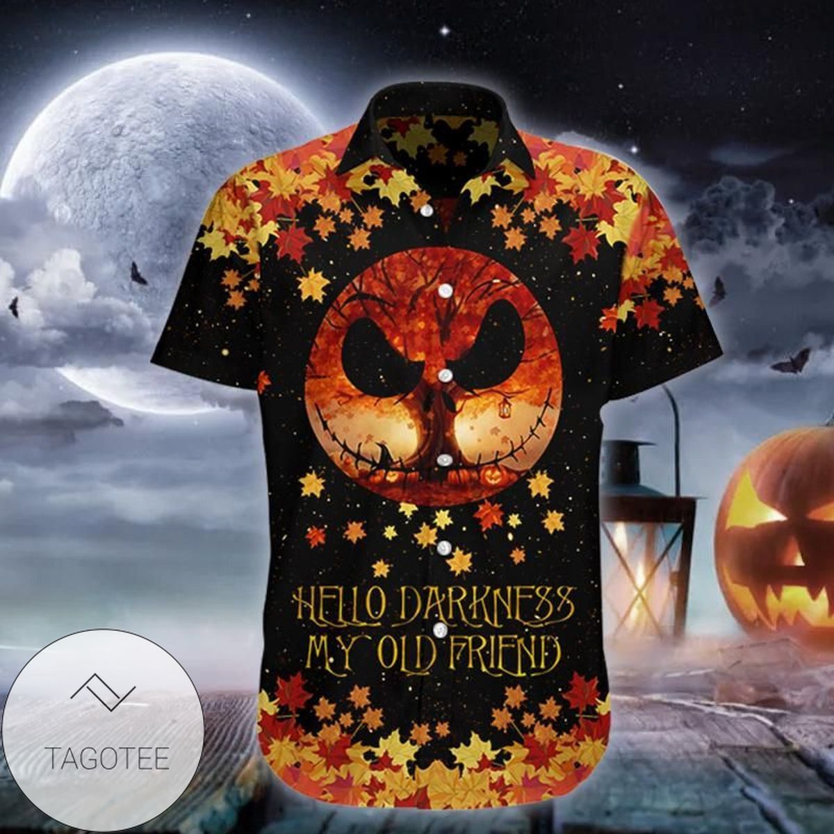 Hello Darkness My Old Friend Halloween Hawaiian Shirts