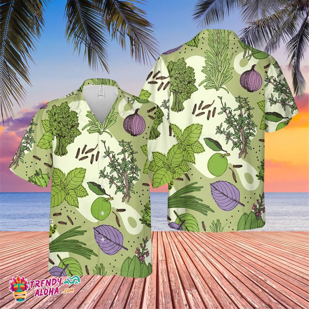 Herbs Spice Trending Hawaiian Shirt, Summer Vacation Hawaiian Shirt