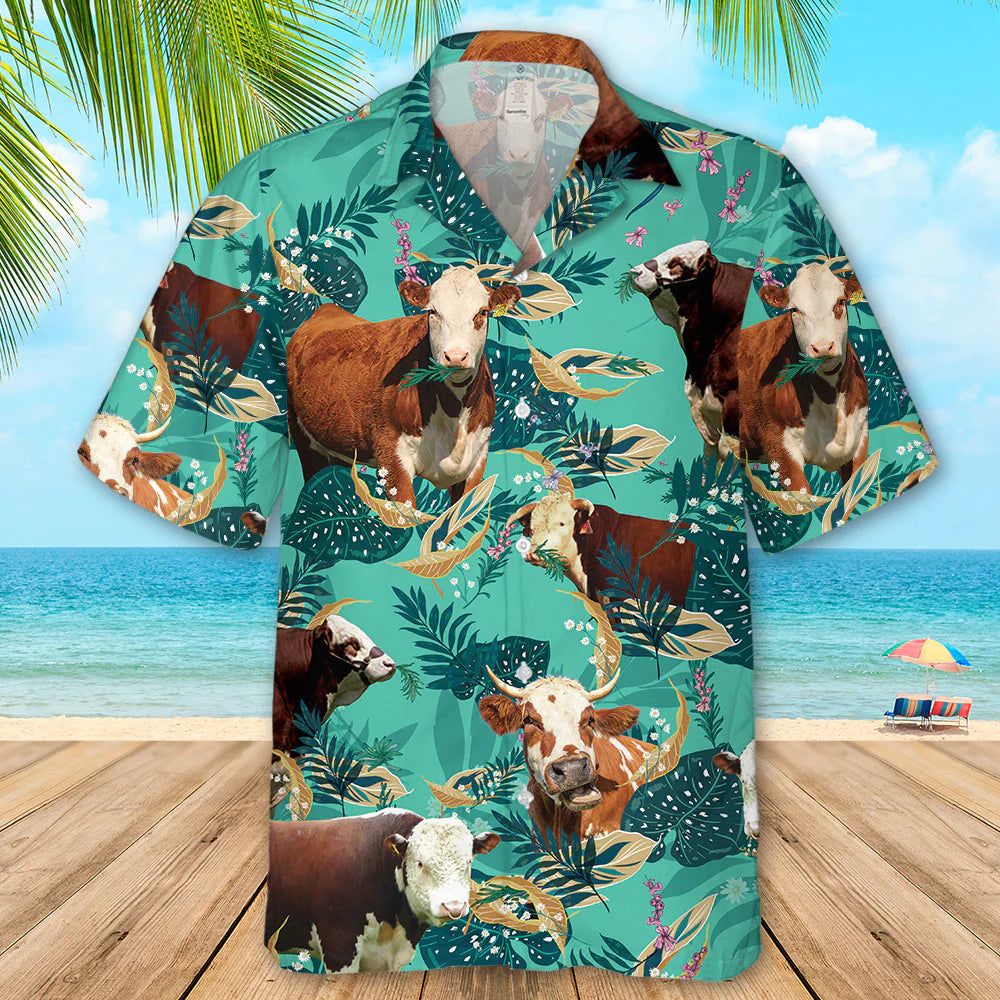 Hereford Cattle Funny Rosemary Beach Shirts Trendy Aloha