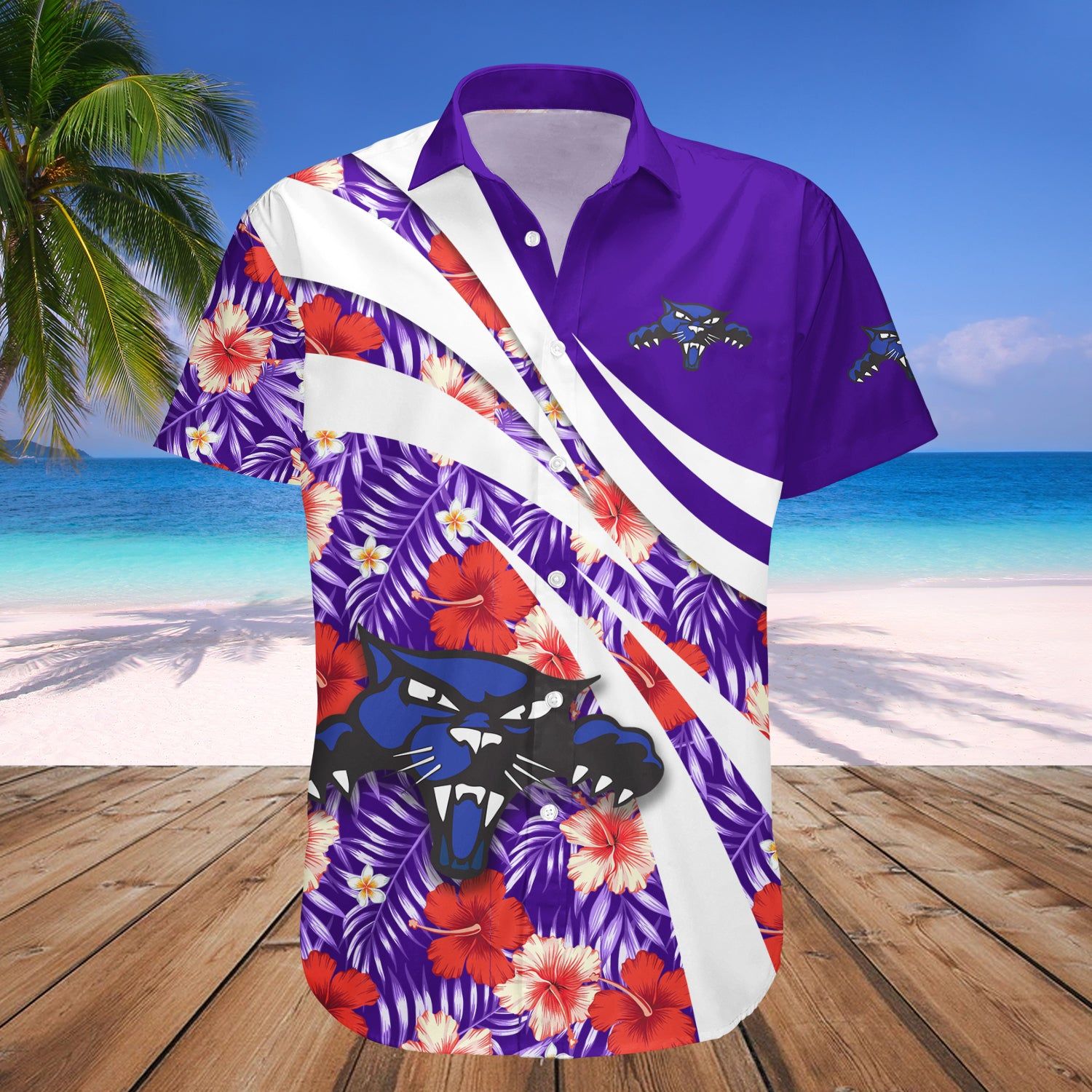High Point Panthers Hawaii Shirt Hibiscus Sport Style – NCAA