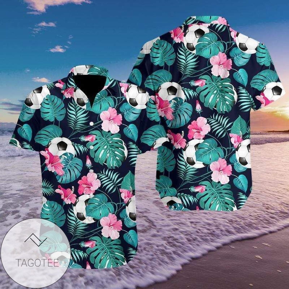 HigQuality Amazing Soccer Simple Hawaiian Shirts Fantastic