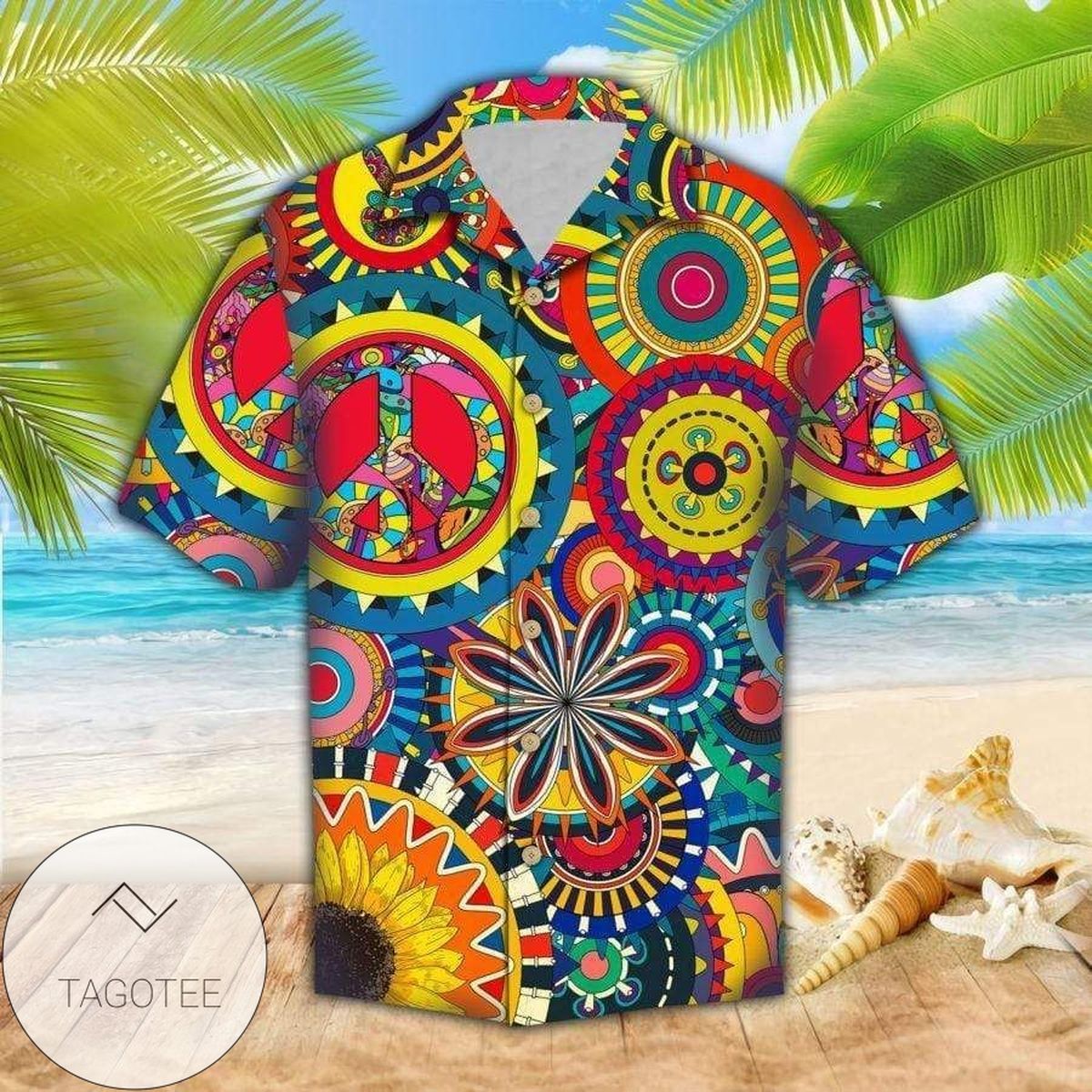 HigQuality Hippie Colorful Summer Vibe Tropical Hawaiian Shirts