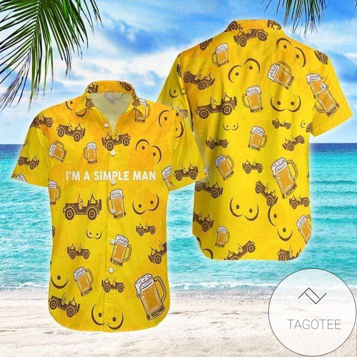 HigQuality Im A Simple Man Love Beer And Body Hawaiian Shirts