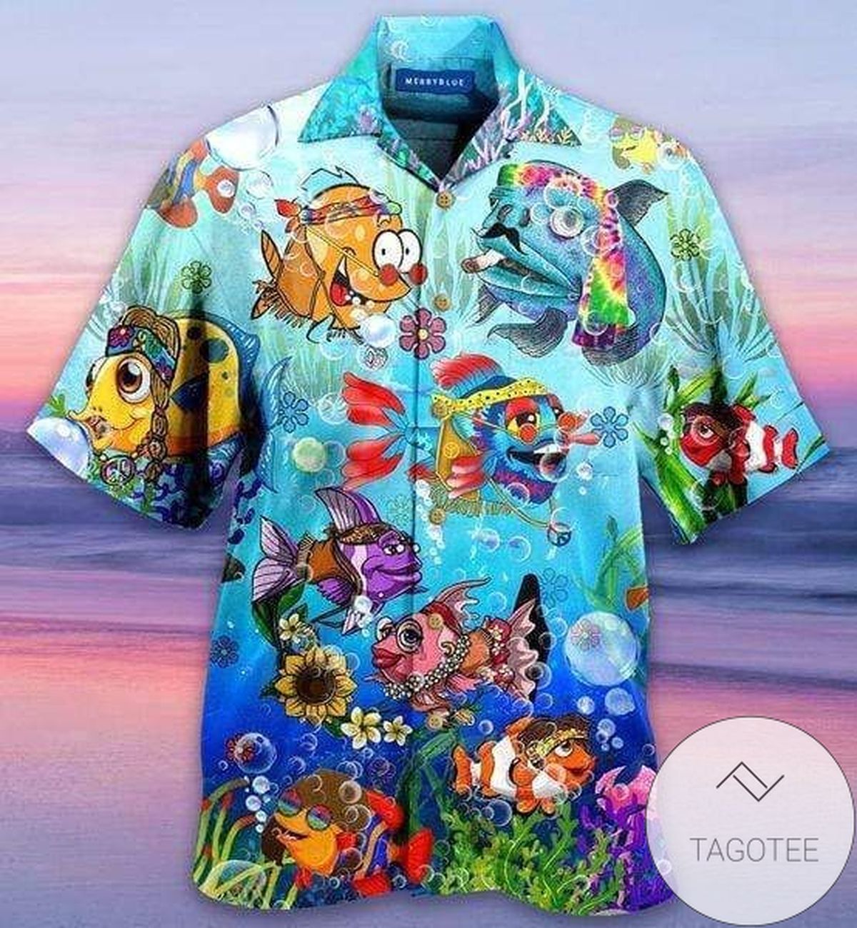 HigQuality Joy To The Fishes Joy To You And Me Unisex Hawaiian Shirts