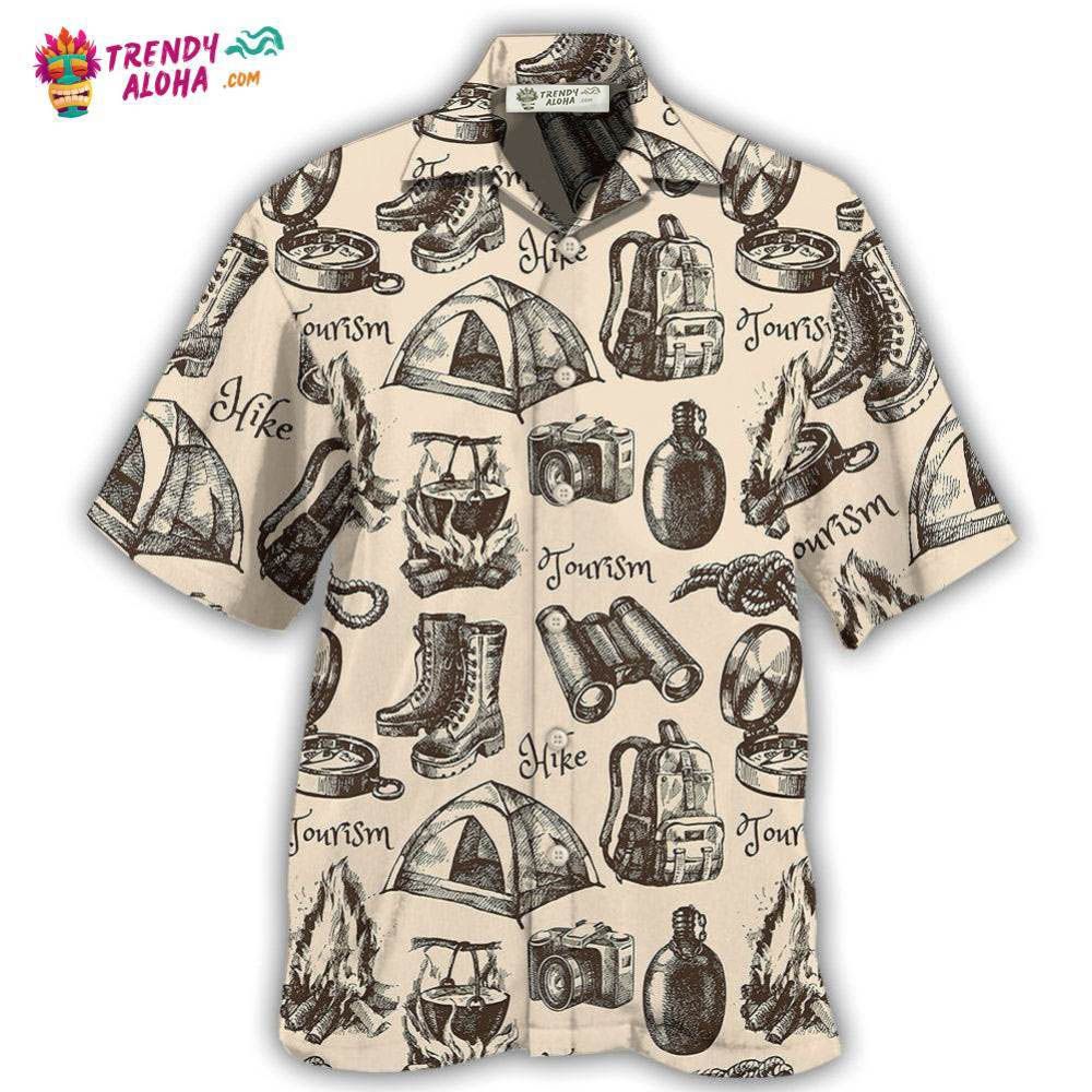 Hiking Gear Vintage Tourism Hawaiian Shirt – Trendy Aloha Hiking Gear Vintage Tourism Hawaiian Shirt – Trendy Aloha