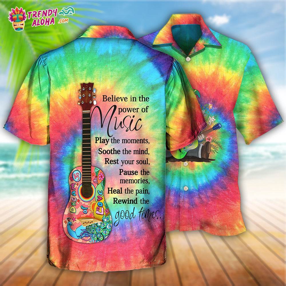 Hippie Believe In The Power Of Music Hippie Gnome Hawaiian Shirt – Trendy Aloha