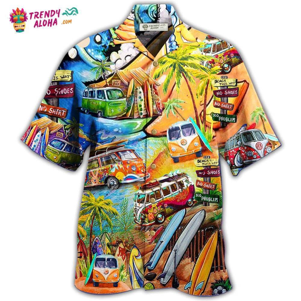 Hippie Bus Love Beach Summer Hawaiian Shirt – Trendy Aloha Hippie Bus Love Beach Summer Hawaiian Shirt – Trendy Aloha