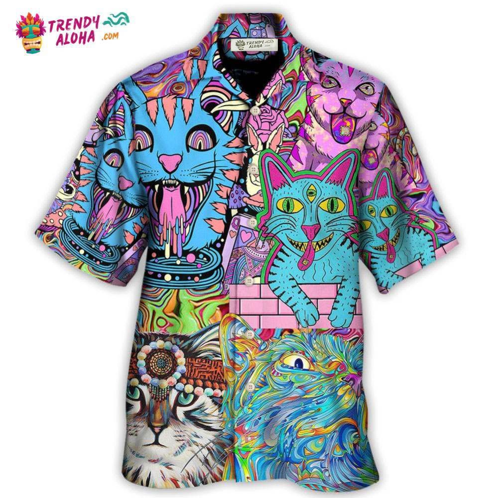 Hippie Cat Wonderful World Hawaiian Shirt – Trendy Aloha Hippie Cat Wonderful World Hawaiian Shirt – Trendy Aloha