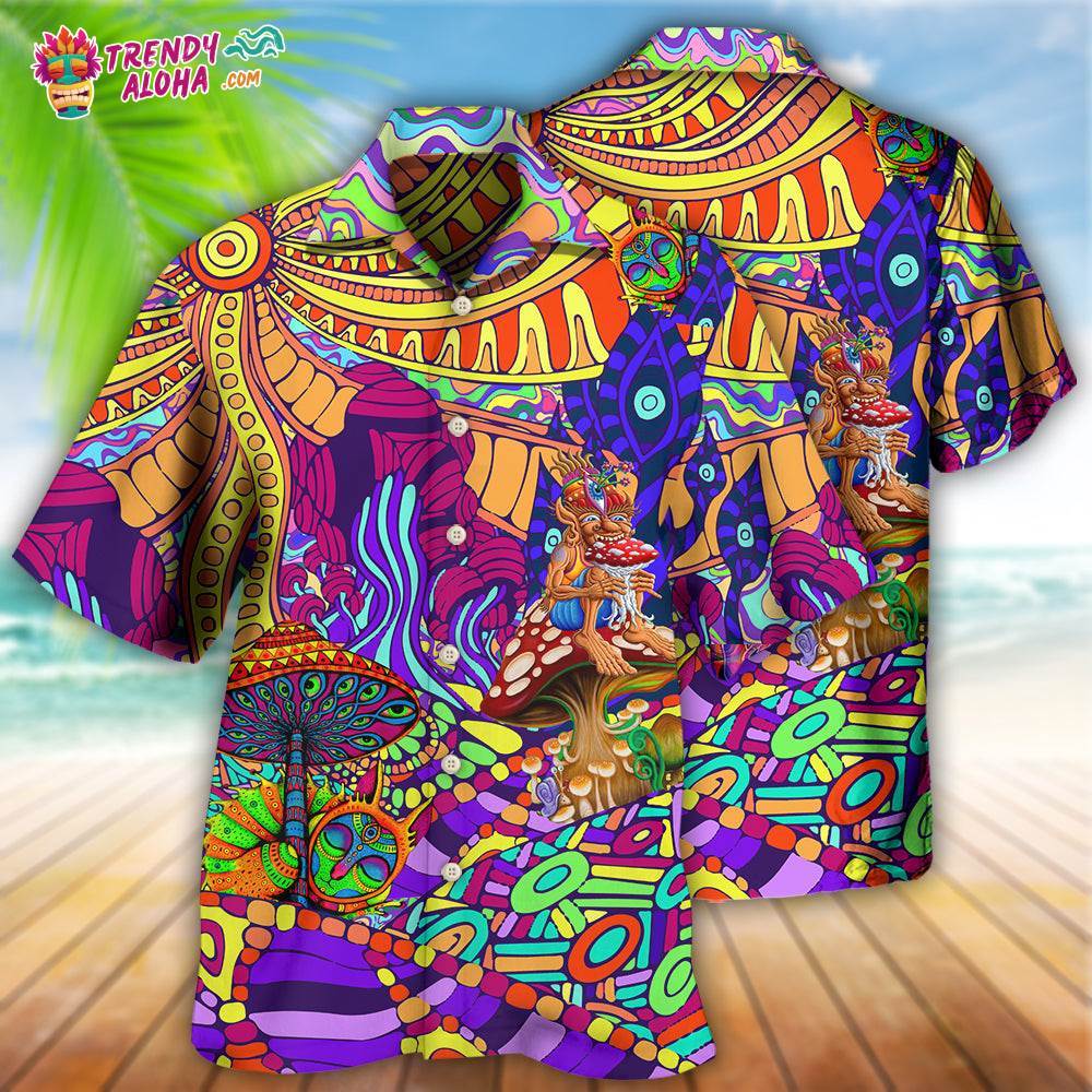 Hippie Colorful Love Life Hawaiian Shirt – Trendy Aloha